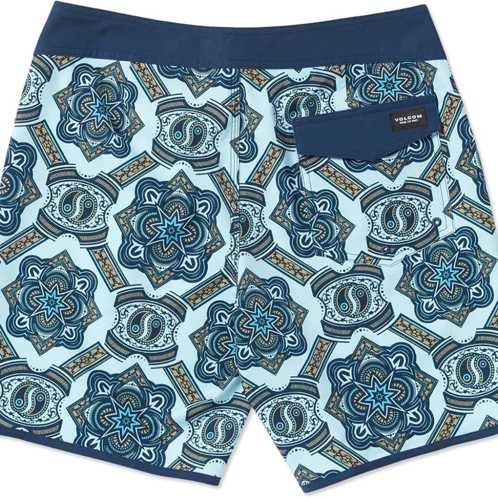 NEW Volcom Men's Mod Magic Scallop Boardshort Trunks Misty Blue - size 32 - Picture 2 of 7